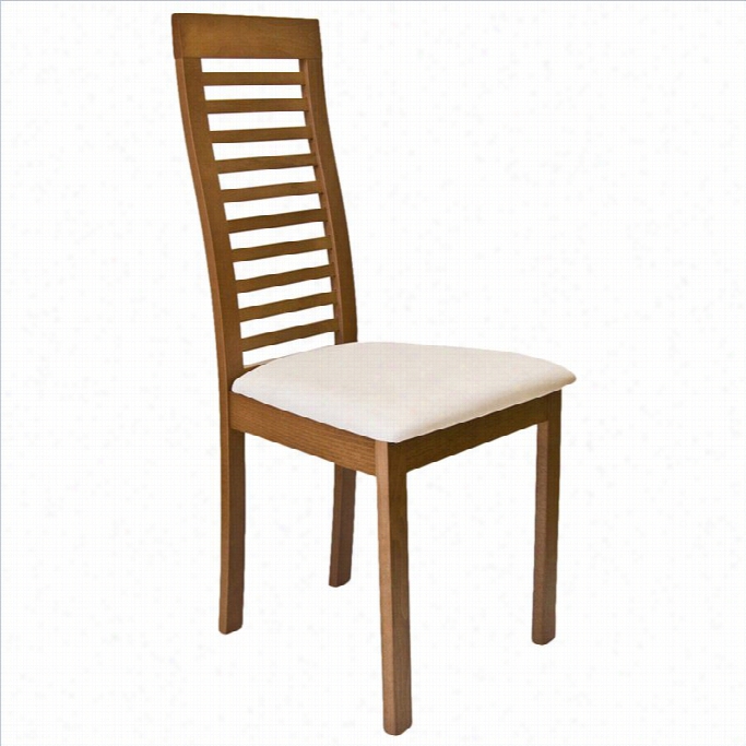 Aeon Furnture Denver  Dining Chair Inw Alnut And Cream (set Of 2)