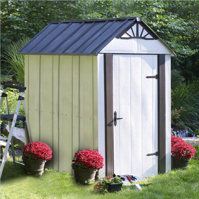 Arrow Storage Dseigner Series Metroo 4' X 6' Shed In Sand And Java