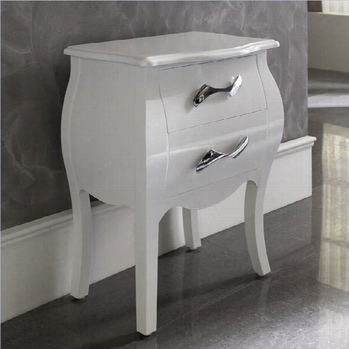 Dupen Nelly Nightstand In White