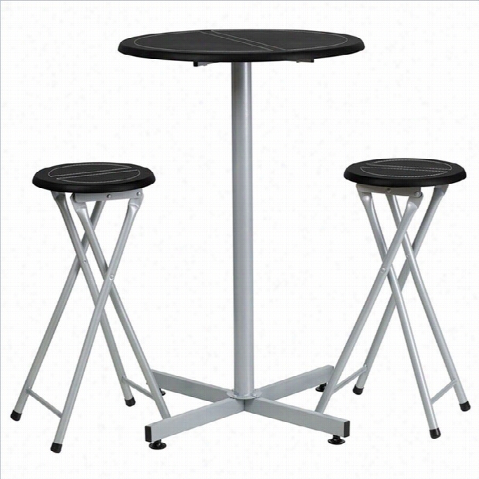 Flaash Furniture Bar Height Table And Stool Set