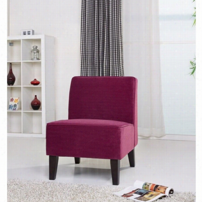 Gold  Sparrow Plano Fabric Accent Chair In Purple