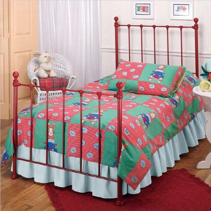 Hillsdale Molly Red Twin Metal Bed