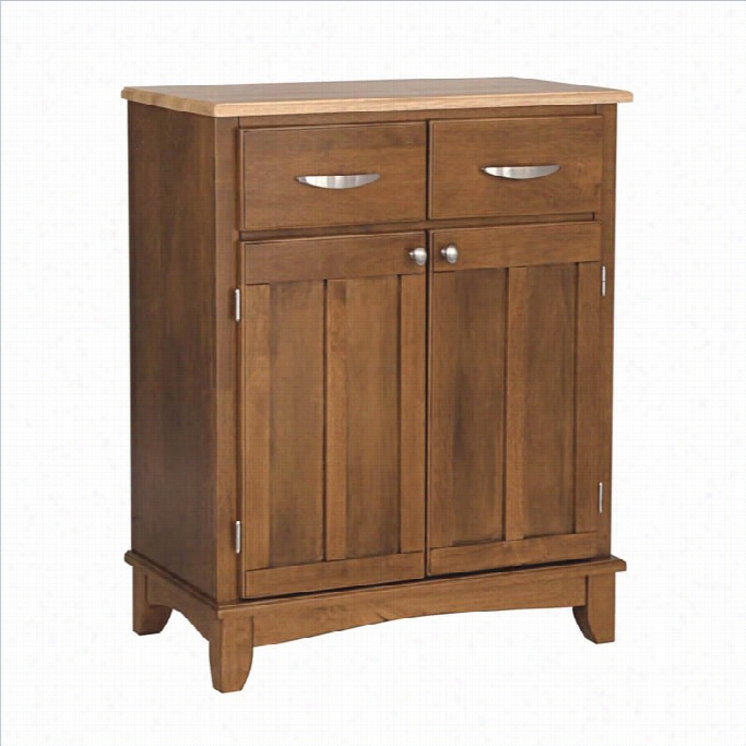 Home Styles Cottage Oak Buffet With Natural Wood Top