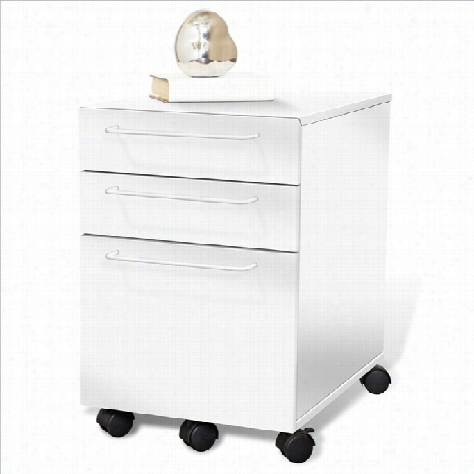 Jesper Office 200 Collection File Cabinet In White