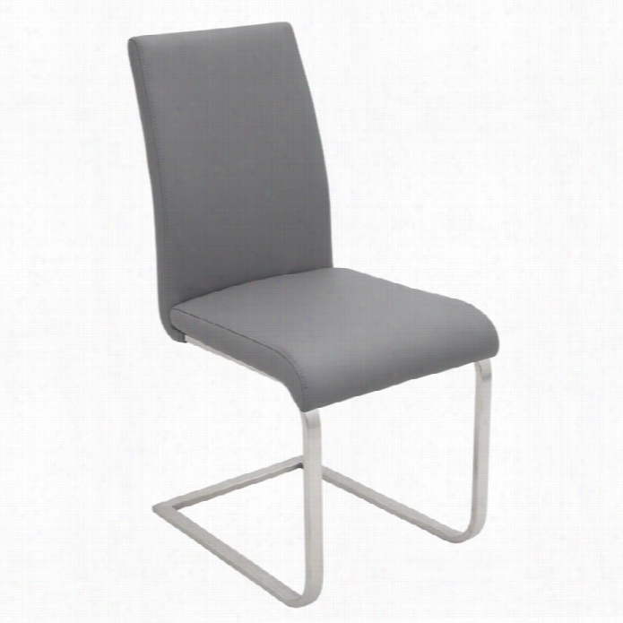 Luisoirce Fostr Unsullied Steel Dining Chair I  Gray (set Of 2)