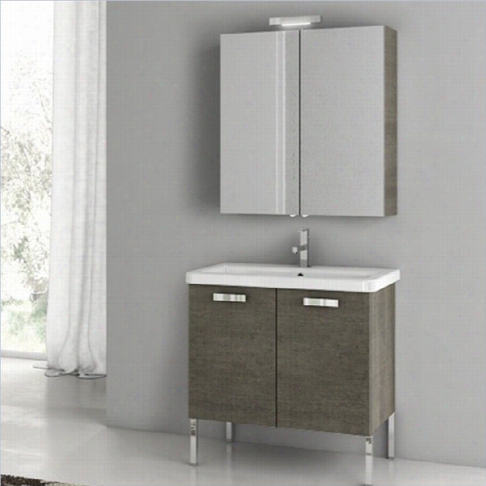 Nameek's Acf 30 City Play Standing Bathroom Vanity Set In Grey Oak Senlis