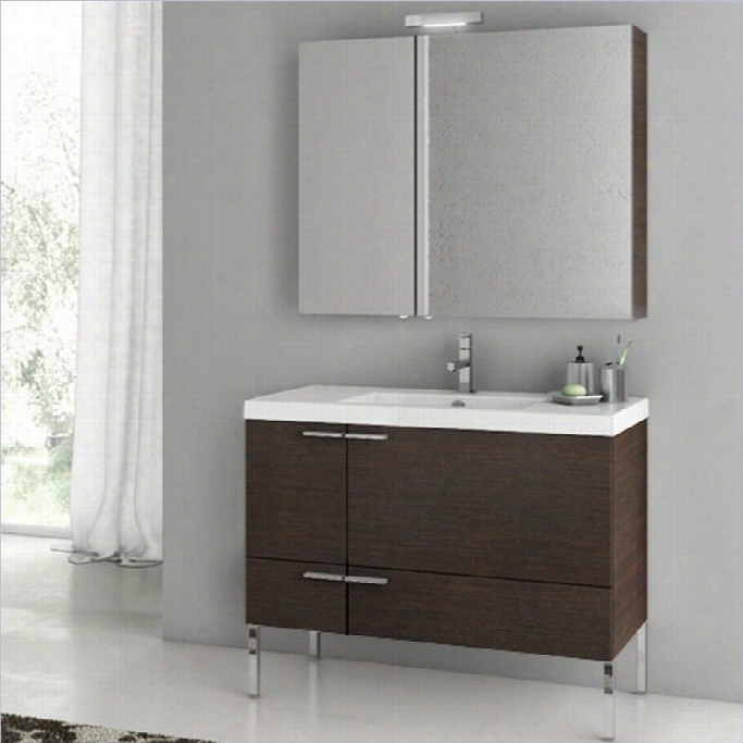 Nameek's Acf 40 New Space Stagnant Bqthroom Vanity Set In Wenge