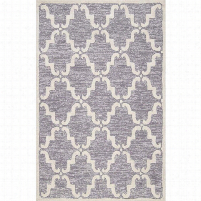 Nuloom 5' X 8' Hand Looped Trellis Bernice Rug In Gray