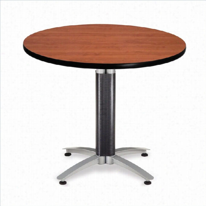 Ofm Mesh Base 36 Round Table In Cherry