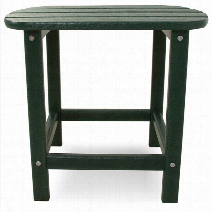 Polywood South Beach 18 Inch Side Able  In Green