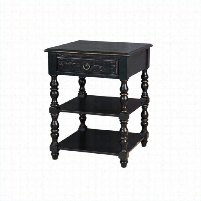 Pulaski Acent Table In Antique Black Finish