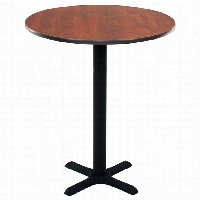 Regency Round Cafe Table In Cherry-30 Icnh