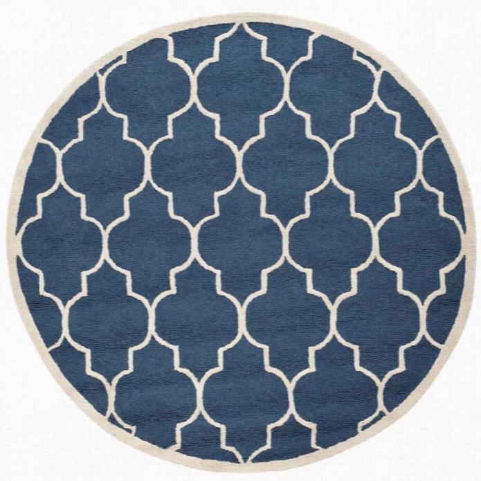 Safavieh Cambridge Navy Transitional  Rug - Round 10'