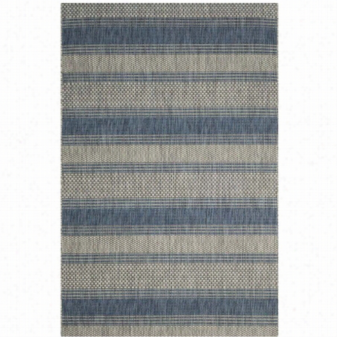 Safavieh Co Urtyard Grey Indoor Outdoor Rug - 9' X 12'