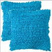 Safavieh Cali Shag 18 Decorative Pillow in Electric Blue (Set of 2)