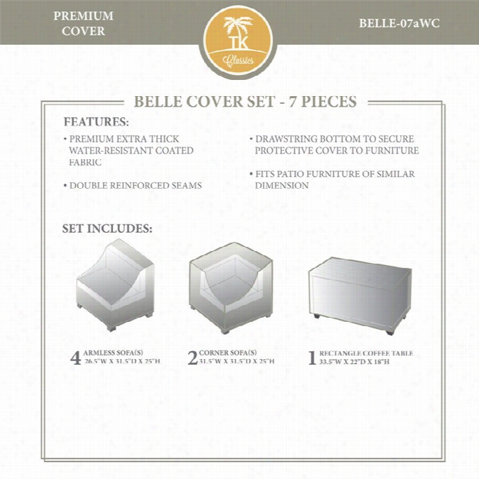 Tkc Belle 7 Piece Wnter Cover Set In Beige