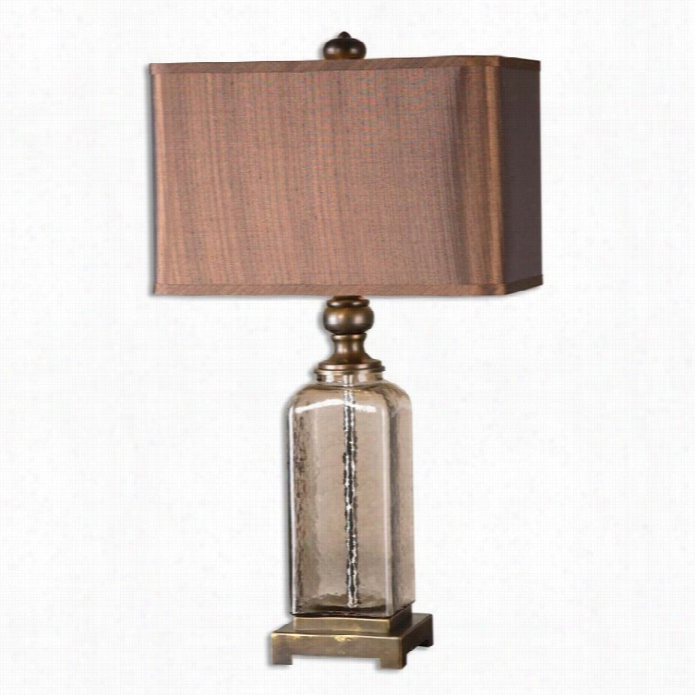 Uttermost Valenzano Amber Glass Synopsis Lamp