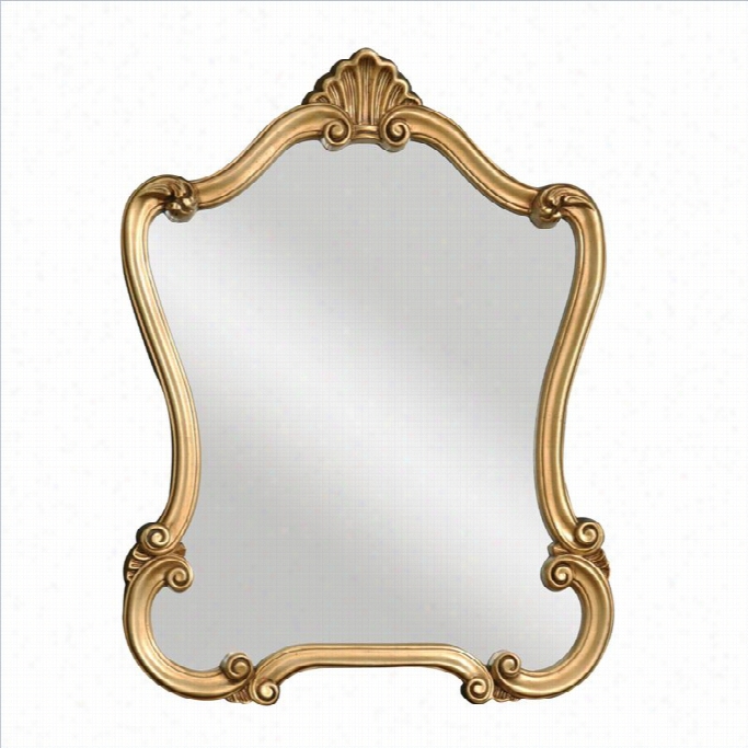 Uttermsot Walton Hall Lightly Distressed Gold Leaf Mirror