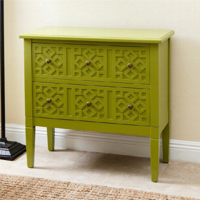 Abbyson Living Accent Table In Lime Green