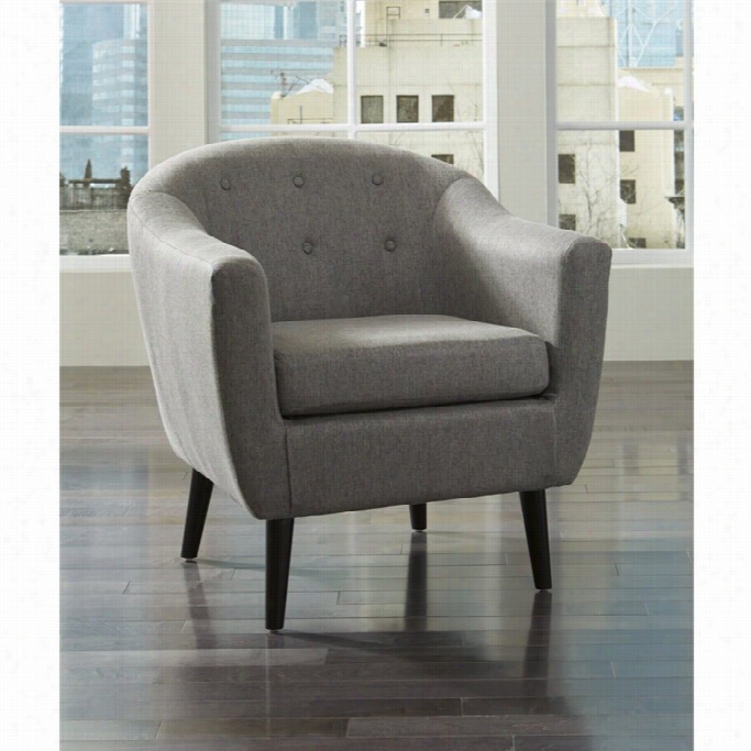 Ashley Klorey Fabric Accent Chair In Charcoal