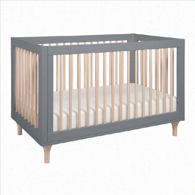 Babyletto Lolly 3-in-1 Convertible Crib In Grye An Dwashed Natural
