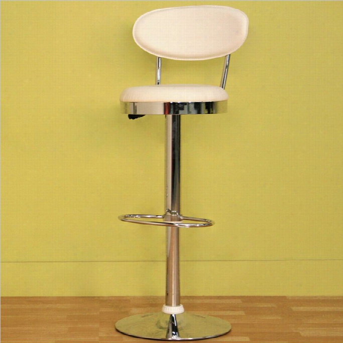 Baxton Studio Achilla Barstool In White