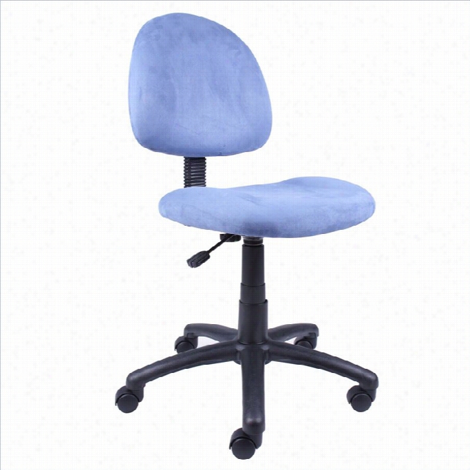 Boss Office Products Fabric Deluxe Posture Office Chair In Blue