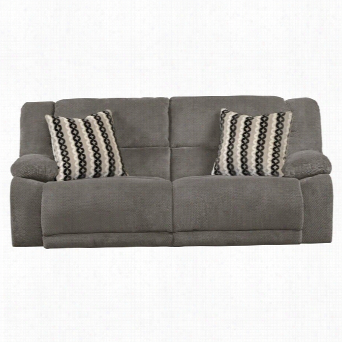 Catnapper Hammond Polyester Reclining Sofa In Granite