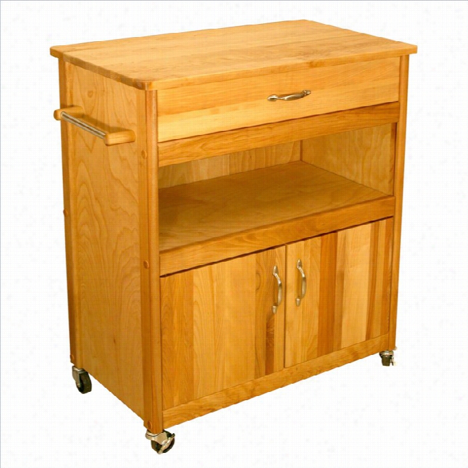 Catskill Craftsmen Wide Cuisine Kitchen Cart