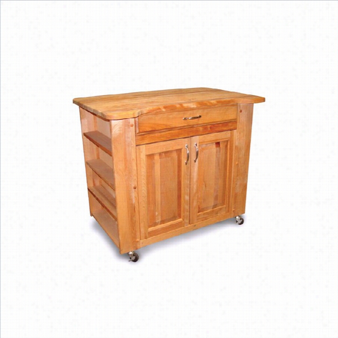 Catskill Deep Storage Large Bjtcher Mass Of Houses  Kitchen Cart In Natural