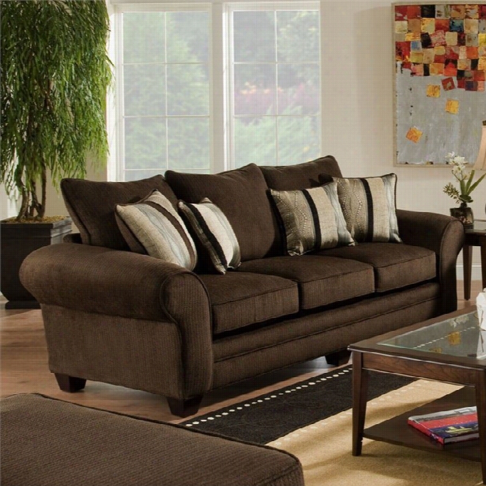 Chelsea Clearlake Polyester Quueen Sleeper  Sofa In Godiva