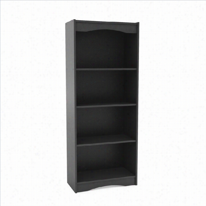 Corliving Hawthorn 60 Talll Bookcase The Dead Of Night Black