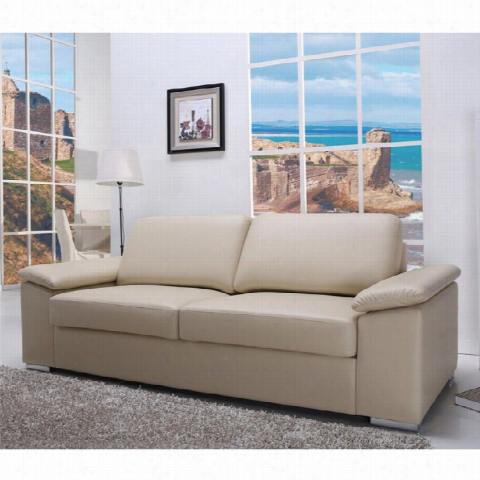 Gold Sparrow Hampton Elather Sofa In Beige