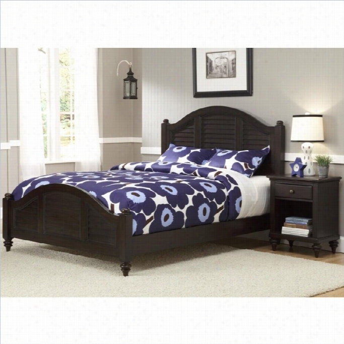 Home Styles Bermuda Queen Bed And Ight Stand In Espresso