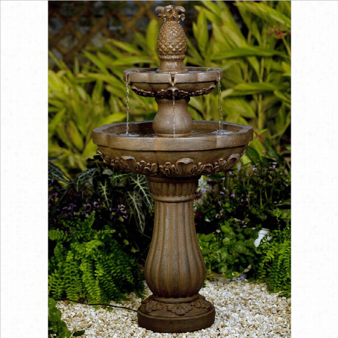 Jeco Elegant Pineapple Outdoor Indoor Water Fountain