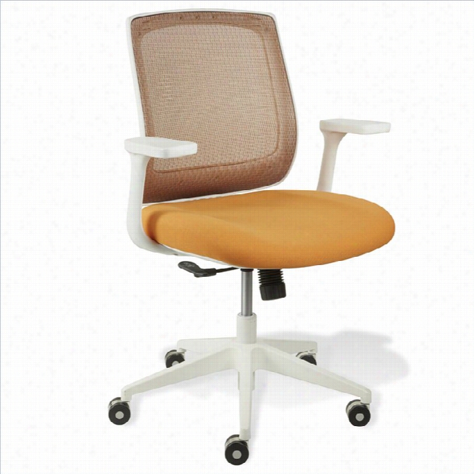 Jesper Office Camilla Mesh Office Chair In Oarnge