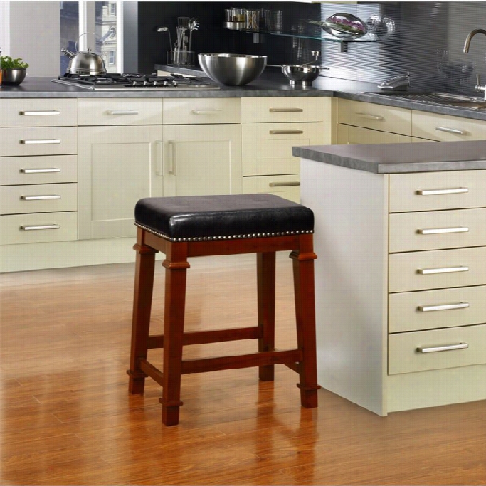 Linon Kennedy 24 Ba R Stool In Blaco