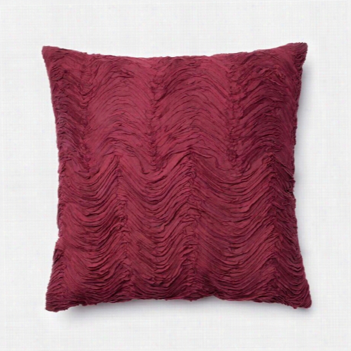 Loloi 1'10 X 1'10 Cotton Down Pillow In Brick