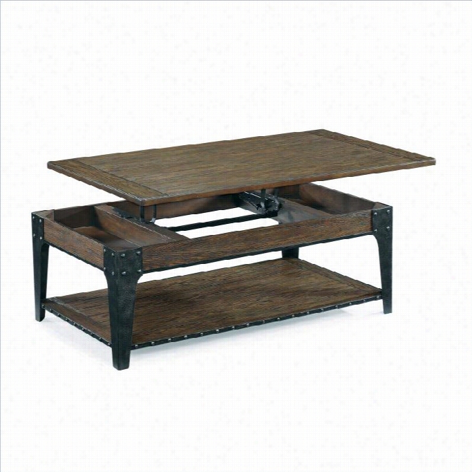 Magnussen Lakehuurst Cocktail Table With Lift Crop And In Oak