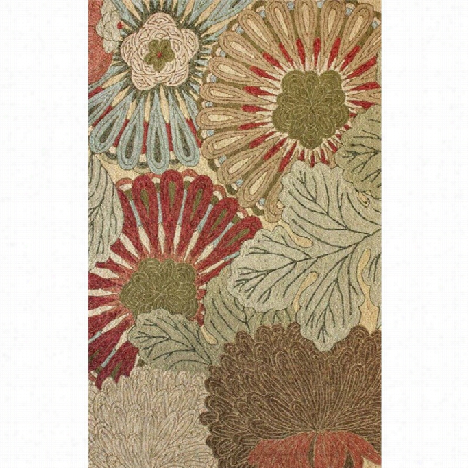 Nuloom 5' X 8' Hand Hooked Sunshine Indoor Outdoor Area Rug