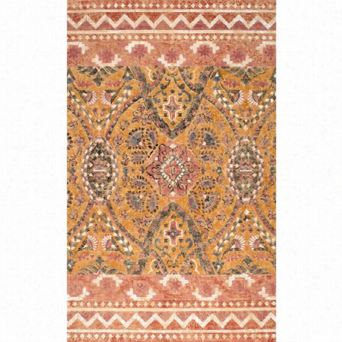 Nuloom 8' X 10' Machie Woven Dara Suzani Jute Rug In S Unset