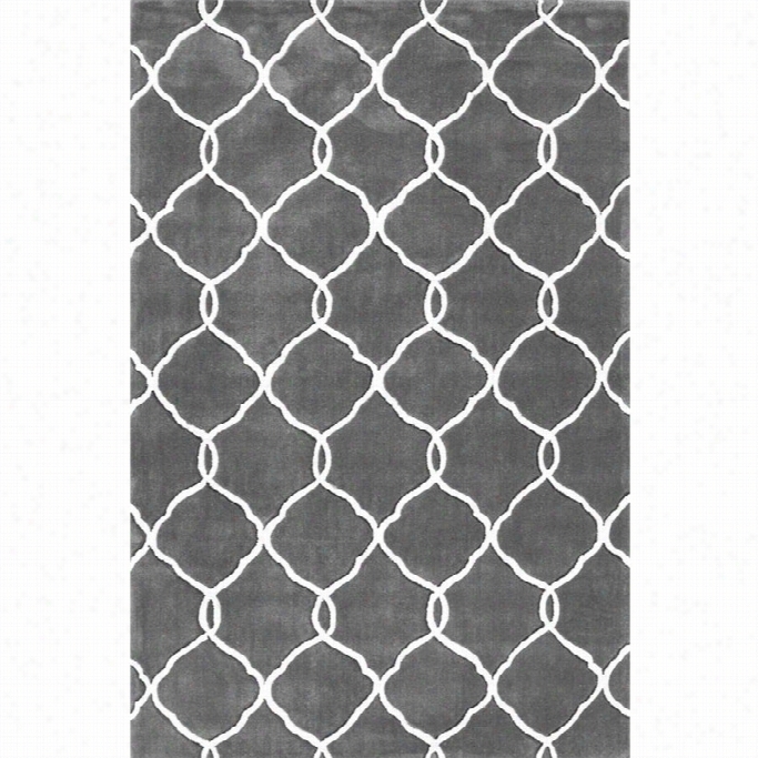 Nuloom 9' X1 2' Hand Tufted Linx Area Rug In Slate