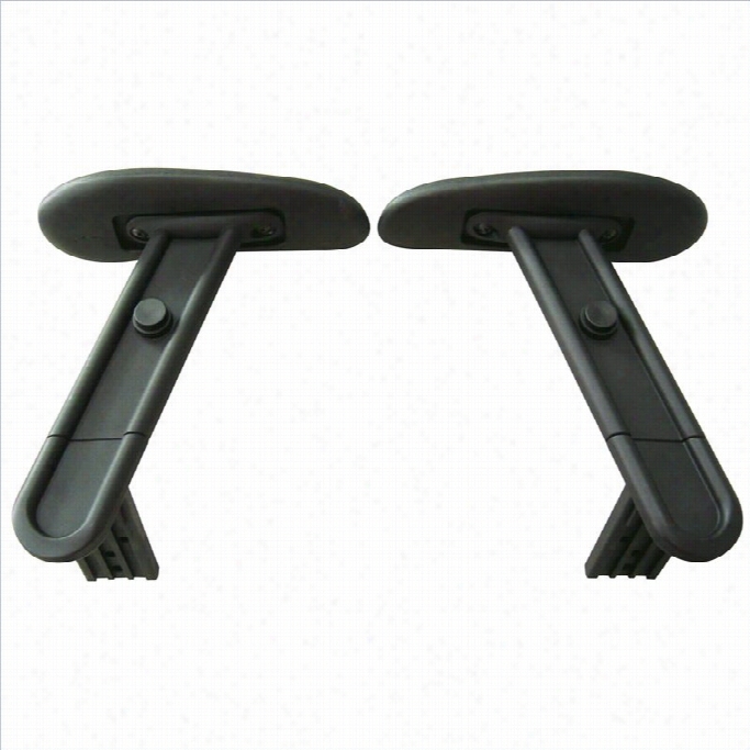 Office Star Adjustable Arms In Black (fits Chair 13-37n20d Only)