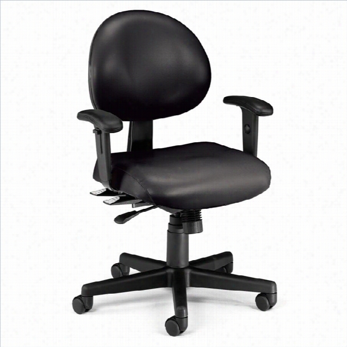 Ofm 24 Hour Task Office Chair With Arms In Black