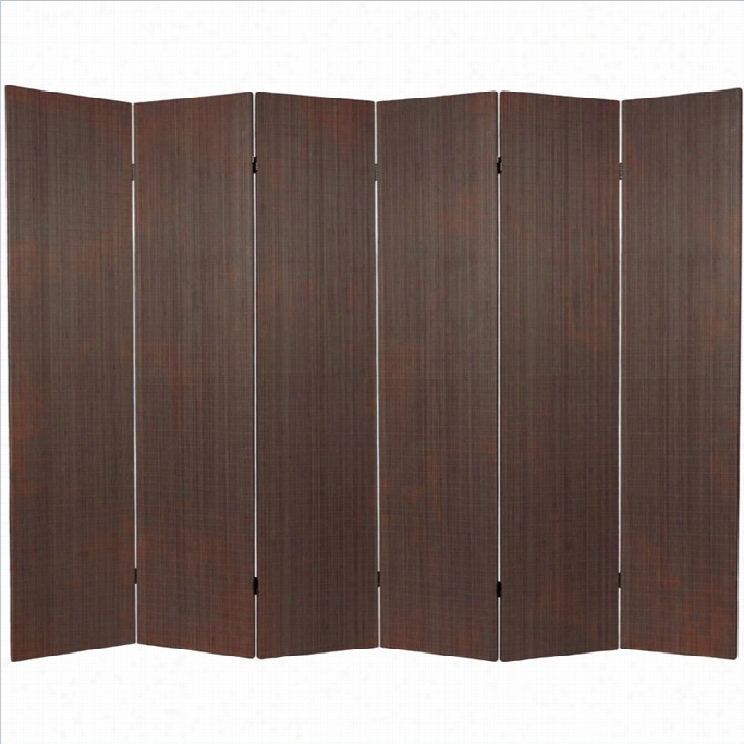 Oriental Frameless Apartment Divider With 6 Panel In Black