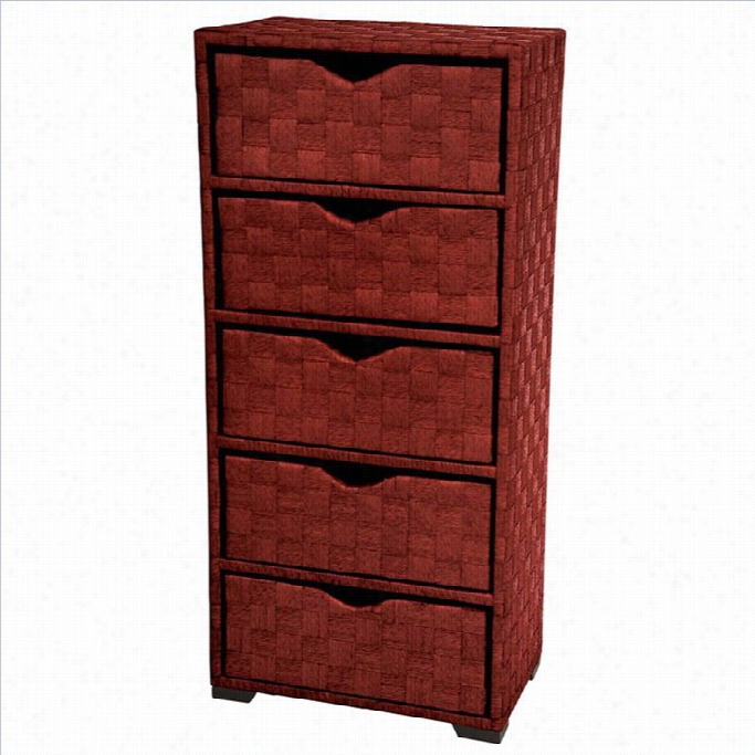 Oriental Fu Rniture 5 Drawer Hcest In Mahogany