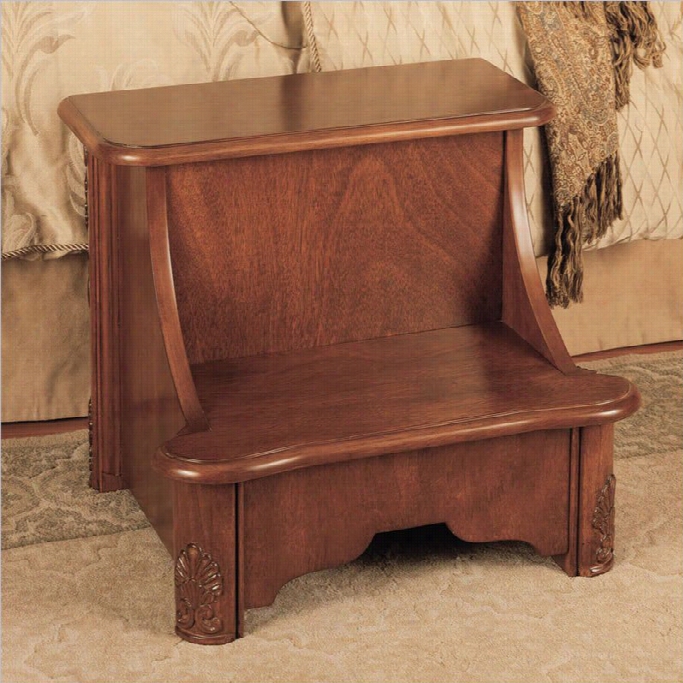 Powell Furniture Woodburh Mahogany Bed Step