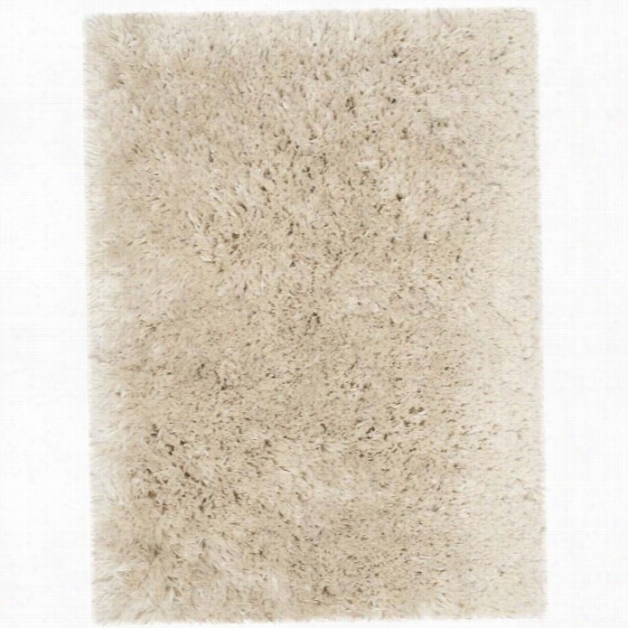 Safavie H Arctic Shag Beige Shag Rug - 2' X 3'