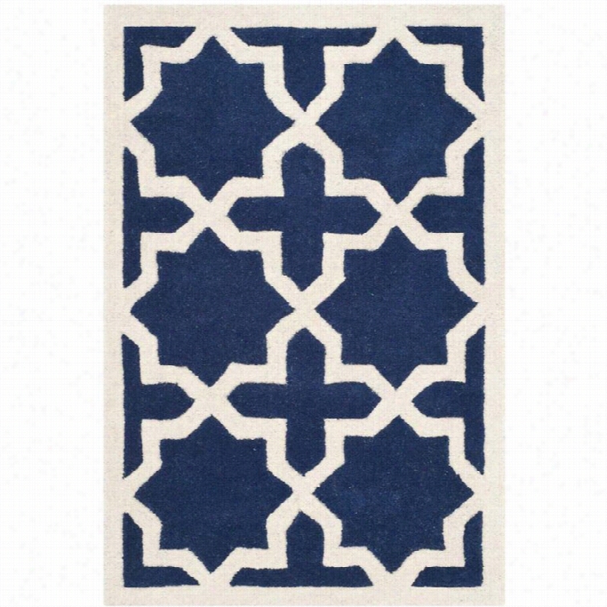 Safavieh  Chatham Dark Blue Contemporary Rug - Runner 2'3 X 5'