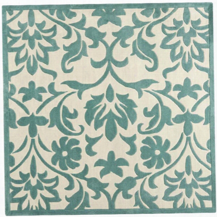 Safavieh Modrn Art Square Rug In Ivory / Light Blue